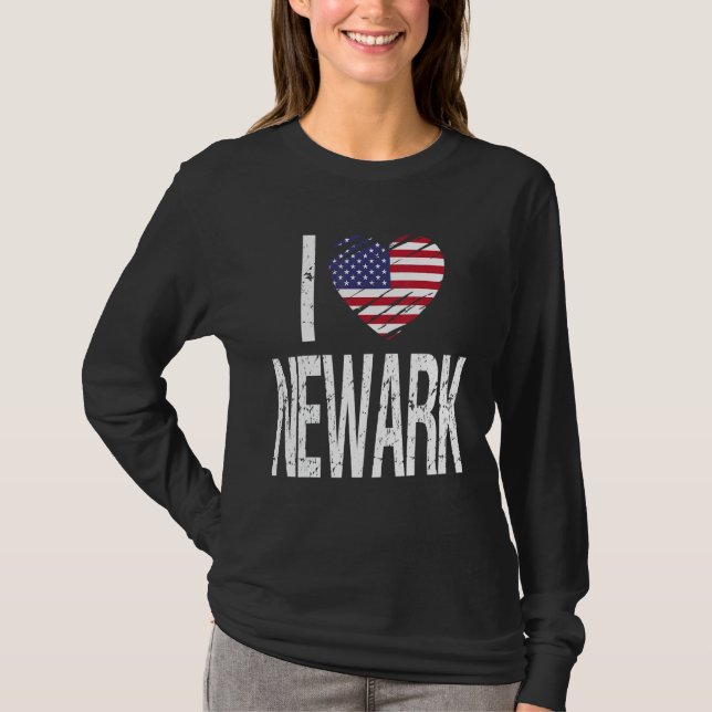 T-shirt J'aime Newark (Devant)