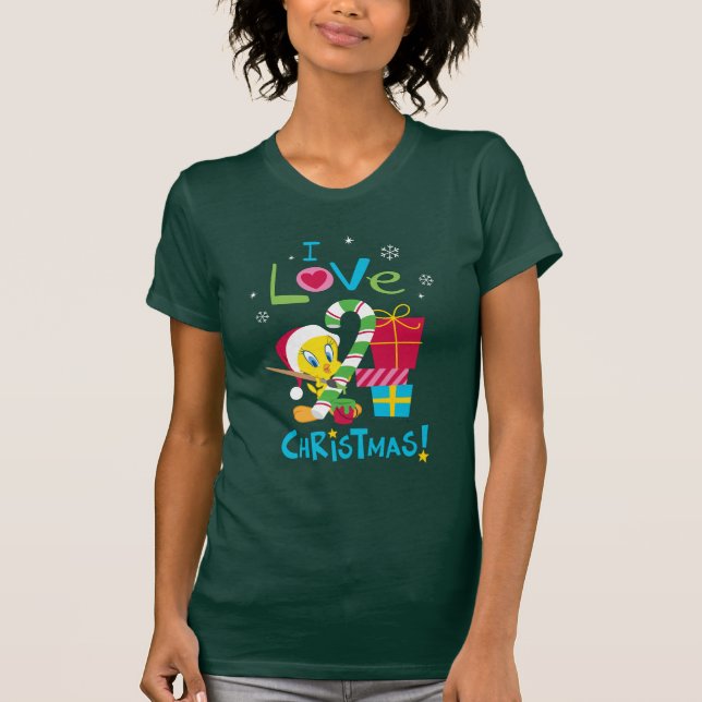 T-shirt J'aime Noël - TWEETY™ (Devant)