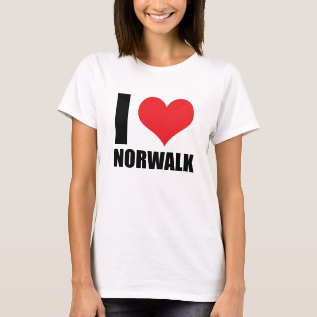 T-shirt J'aime Norwalk (Devant)
