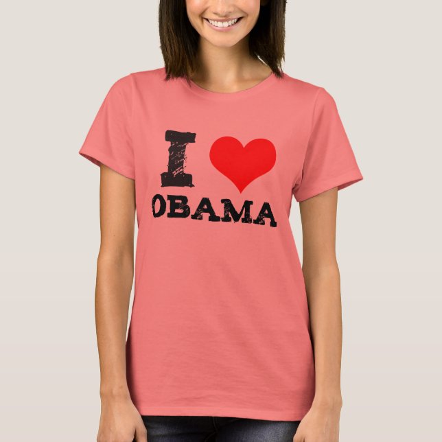 T-shirt J'aime Obama (Devant)