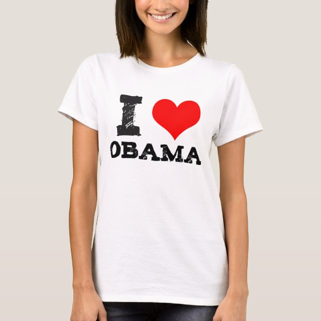 T-shirt J'aime Obama (Devant)