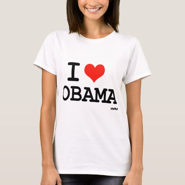 T-shirt J'aime Obama (Devant)