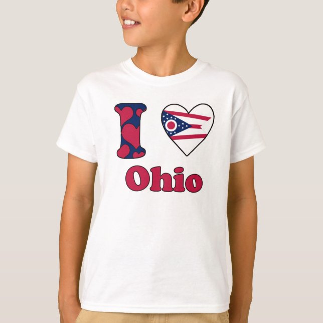 T-shirt J'aime Ohio (Devant)
