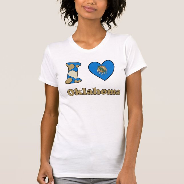 T-shirt J'aime Oklahoma (Devant)