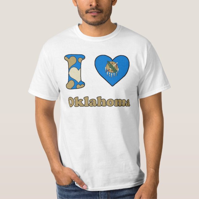 T-shirt J'aime Oklahoma (Devant)