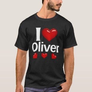 T-shirt J'aime Oliver Gift pour Friend Fashion Design Styl