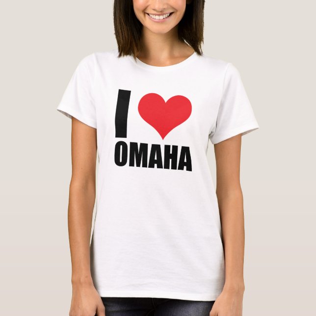 T-shirt J'aime Omaha (Devant)