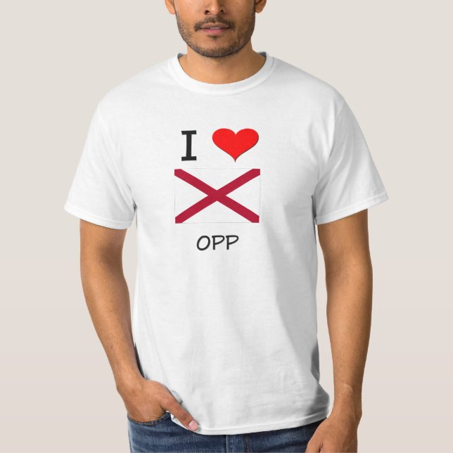 T-shirt J'aime OPP Alabama (Devant)