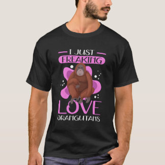 T-shirt J'Aime Orangoutans Singes Orangutan