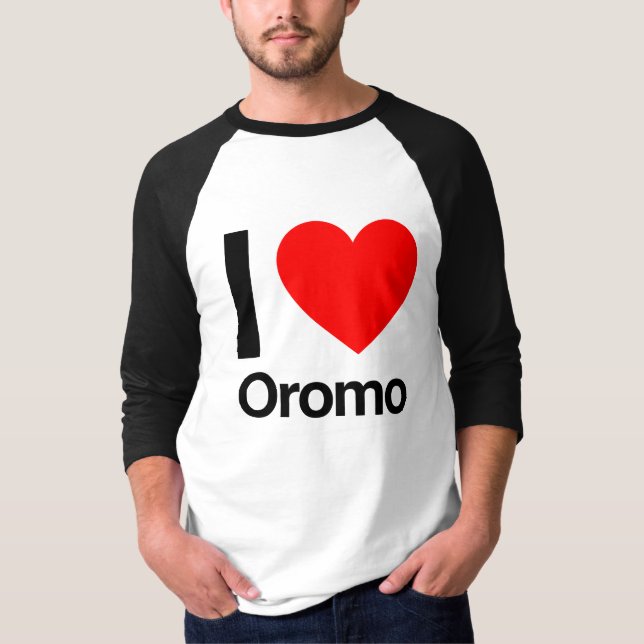 T-shirt j'aime oromo (Devant)