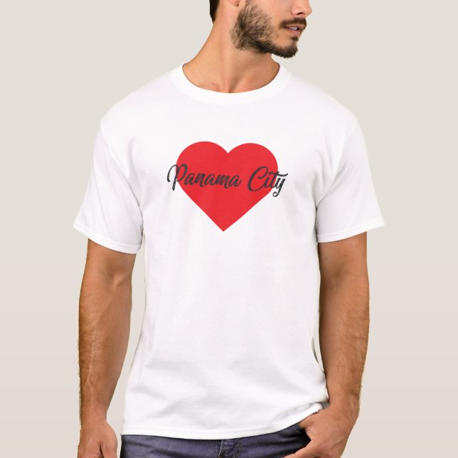T-shirt J'aime Panama City (Devant)