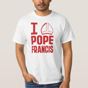 T-shirt J'aime pape Francis (le casquette pointu)