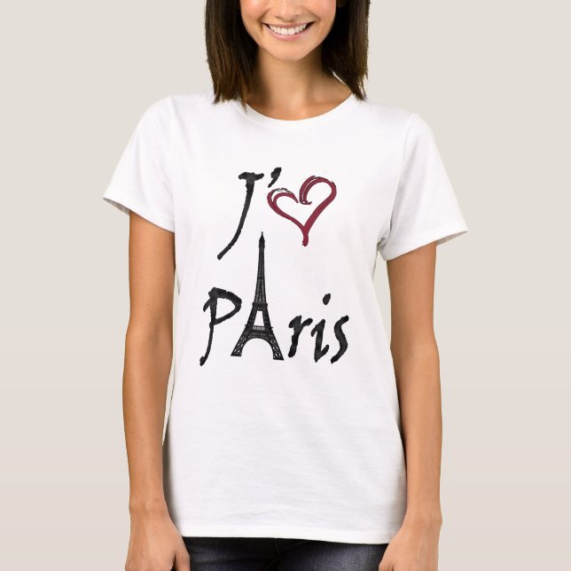 T-shirt j'aime Paris (Devant)
