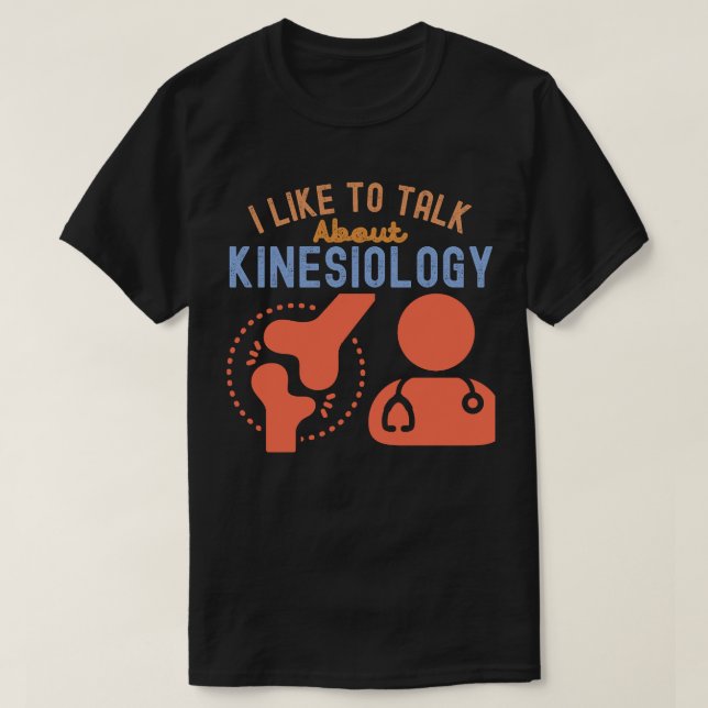 T-shirt J'aime parler de kinésiologie (Design devant)