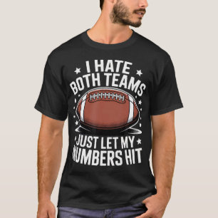 T-shirt J'aime pas les deux équipes amateurs de football s