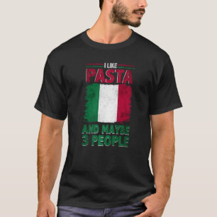 T-shirt J'aime Pasta Italie Culture italienne Italia Drape