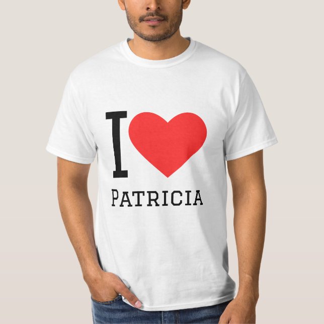T-shirt J'aime Patricia (Devant)