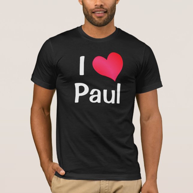 T-shirt J'aime Paul (Devant)