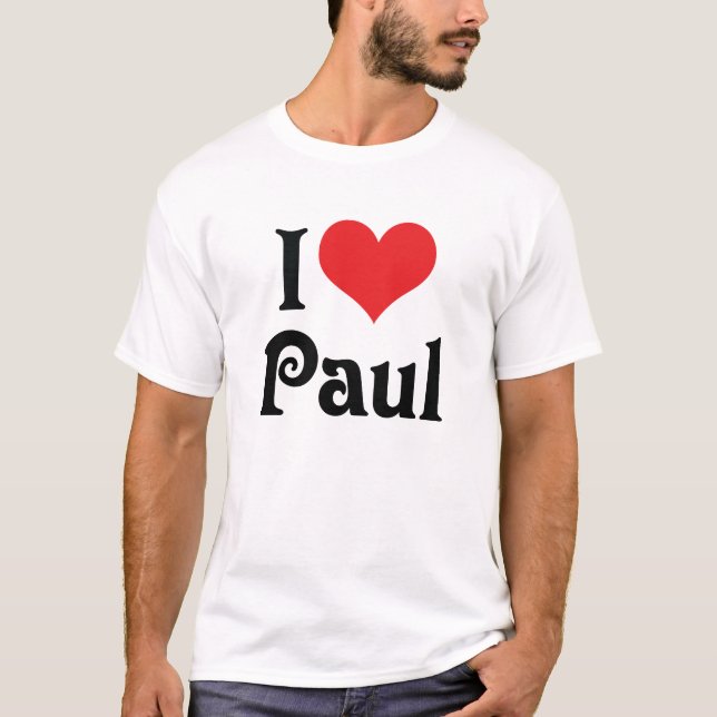 T-shirt J'aime Paul (Devant)