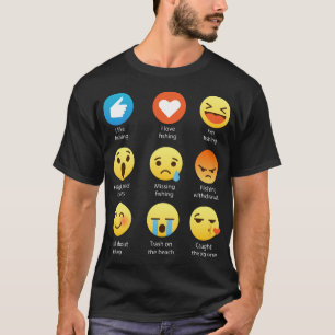 T-shirt J'aime pêcher la pièce en t de conception