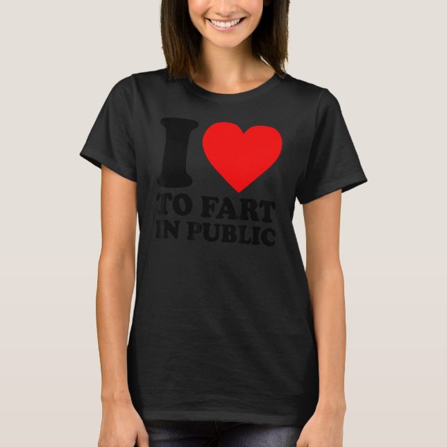 T-shirt J'Aime Pénétrer En Public (Devant)