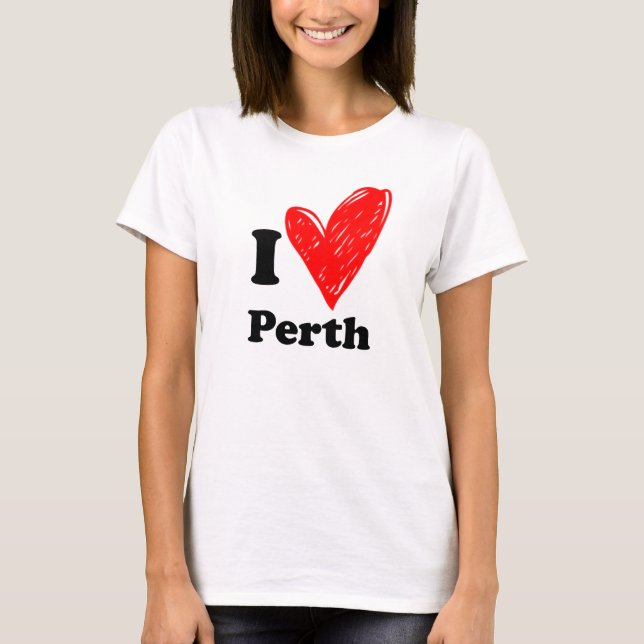 T-shirt J'aime Perth (Devant)