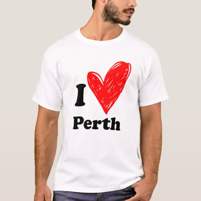 T-shirt J'aime Perth (Devant)