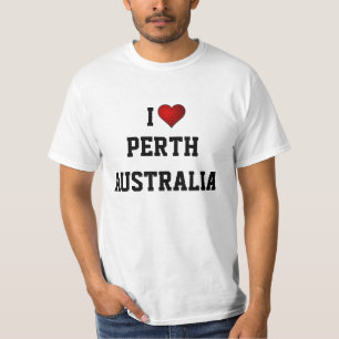 T-SHIRT J'AIME PERTH, AUSTRALIE