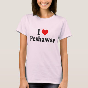 T-shirt J'aime Peshawar, Pakistan