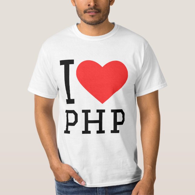 T-shirt J'aime php  (Devant)