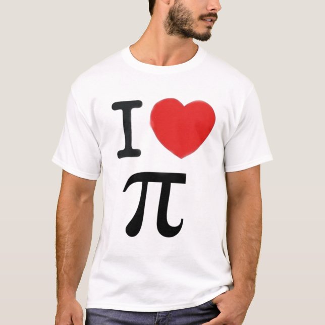 T-shirt J'aime pi (Devant)