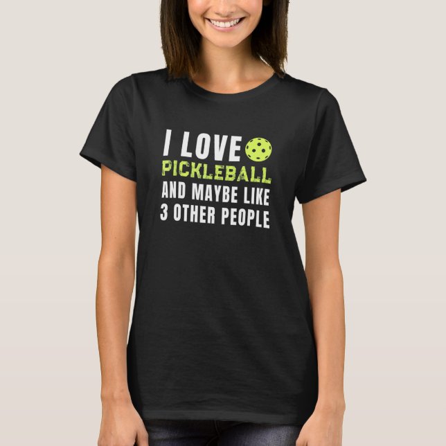 T-shirt J'aime Pickleball (Devant)
