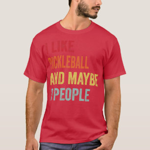 T-shirt J'Aime Pickleball Peut-Être 3 Personnes