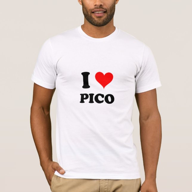 T-shirt J'aime Pico le Massachusetts (Devant)