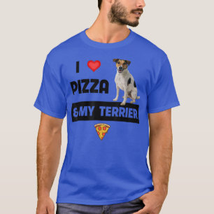 T-shirt J'Aime Pizza Et Mon Jack Russell Terrier Chien Pep