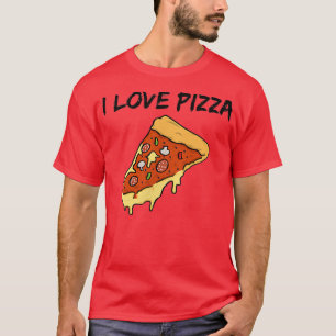 T-shirt J'Aime Pizza Un Morceau De Pizza Cheesy Et Juicy L