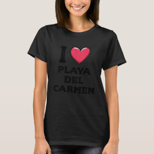 T-shirt J'aime Playa del Carmen Mexique
