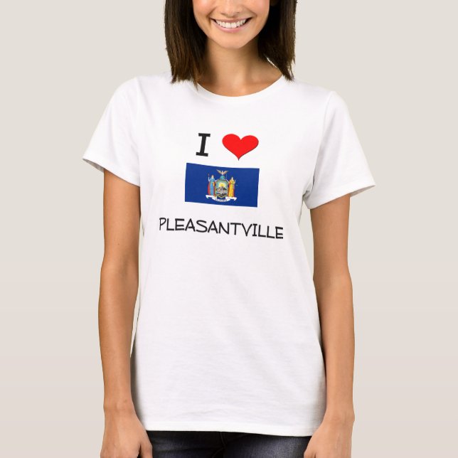 T-shirt J'aime Pleasantville New York (Devant)