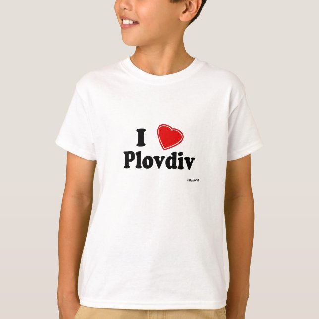 T-shirt J'aime Plovdiv (Devant)