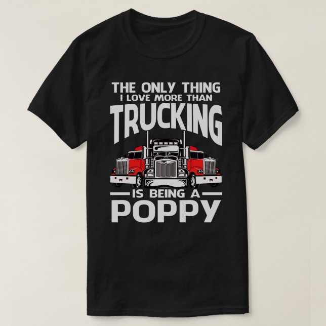 T-shirt J'Aime Plus Que Le Camionnage, C'Est Être Un PÈRE  (Design devant)