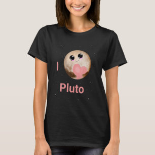 T-shirt J'aime Pluton Coeur mignon Pluton Planet Space T-s