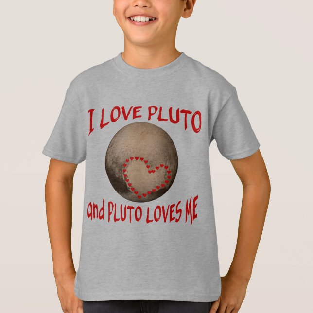 T-shirt J'aime Pluton et Pluton m'aime (Devant)
