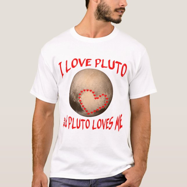 T-shirt J'aime Pluton et Pluton m'aime (Devant)