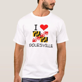 T-shirt J'aime Poolesville le Maryland