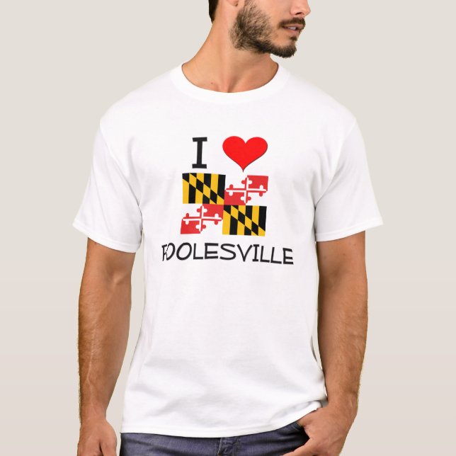 T-shirt J'aime Poolesville le Maryland (Devant)