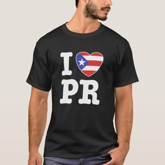 T-shirt J'aime Porto Rico (Devant)