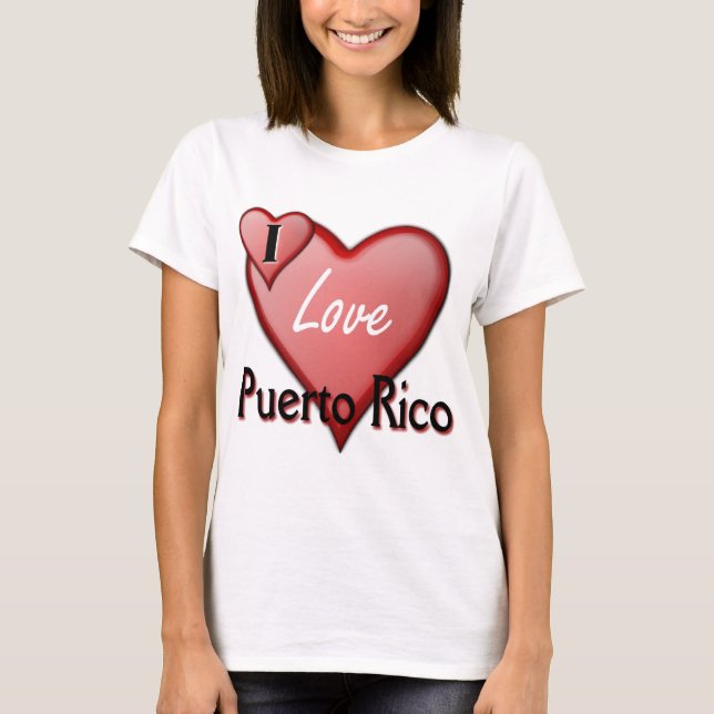T-shirt J'aime Porto Rico (Devant)