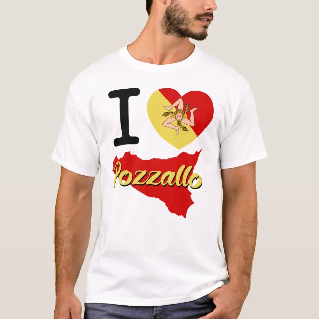 T-shirt J'aime Pozzallo (Devant)