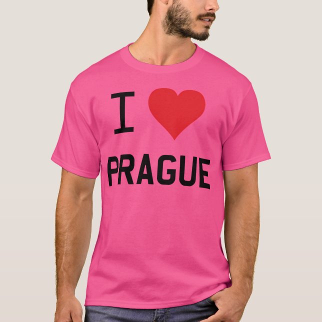 T-shirt J'aime Prague (Devant)