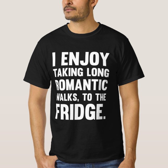 T-shirt J'aime prendre le long romantique..| Drôle de dire (Devant)